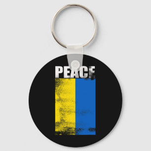Chaveiro Ucrânia Para Homens Bandeira Paz Fique Com Ucrania