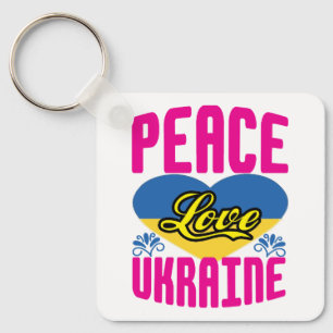 Chaveiro Ucrânia Sinalizador Cores de Amor Paz