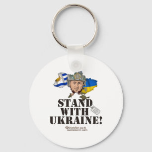 Chaveiro Ucrânia Uruguai Bandeiras Zelenskyy Apoie A Ucrâni