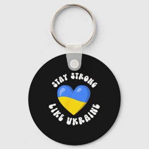 Chaveiro Ucraniano Apoie a Bandeira da Ucrânia Amor Ucrania