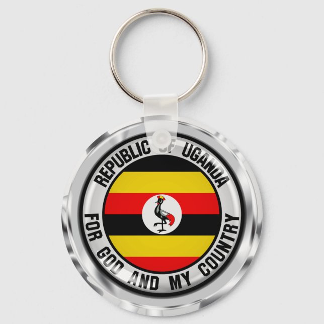 Chaveiro Uganda Round Emblem (Frente)