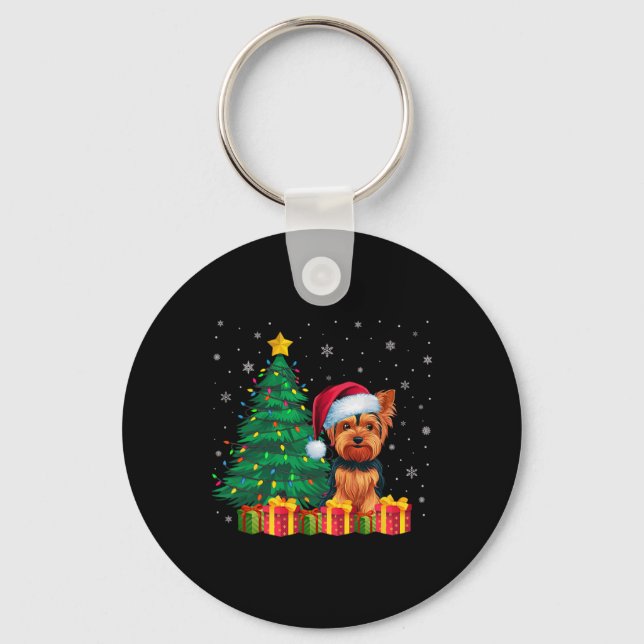 Chaveiro Ugly Yorkshire Terrier Santa Hat (Frente)
