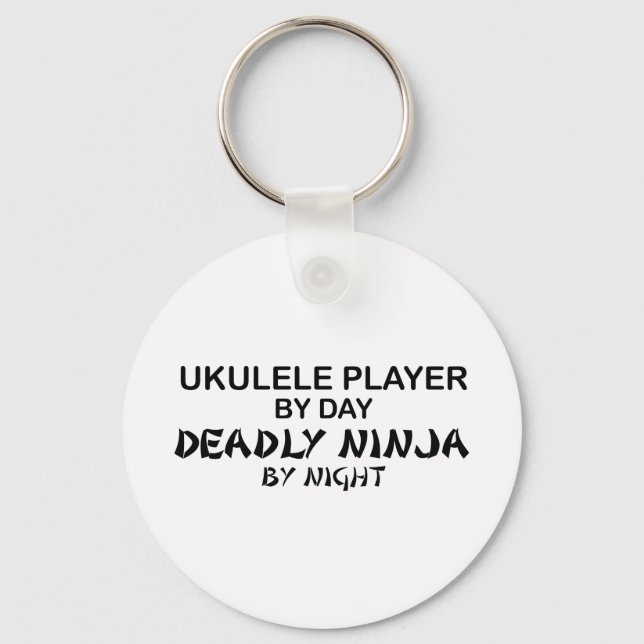 Chaveiro Ukulele Deadly Ninja por Noite (Frente)