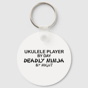 Chaveiro Ukulele Ninja mortal em a noite