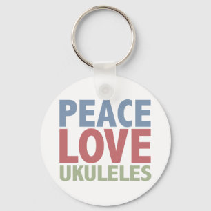 Chaveiro Ukuleles do amor da paz