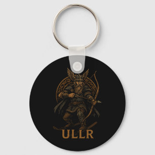 Chaveiro Ullr Deus Nórdico do Arco e Flecha e Esqui