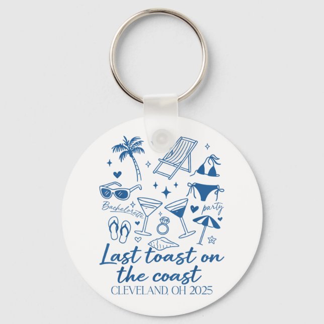 Chaveiro Último brinde na festa de despedida de solteira na (Frente)