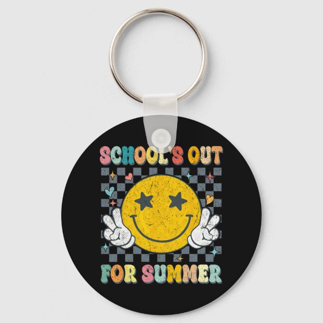 Chaveiro Último Dia De Escolas De Retrô No Verão Te (Frente)