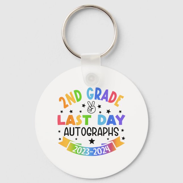 Chaveiro Último Dia De Graduação Do segundo De Autografo Da (Frente)
