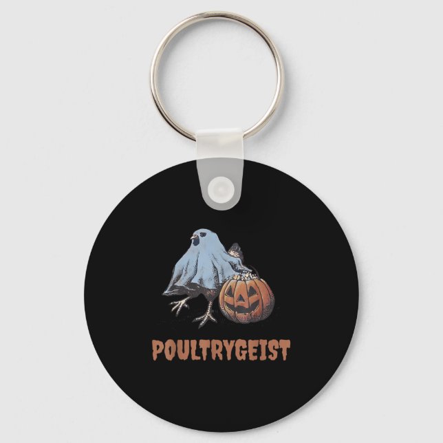 Chaveiro Ultrygeist Halloween Chicken Ghost (Frente)