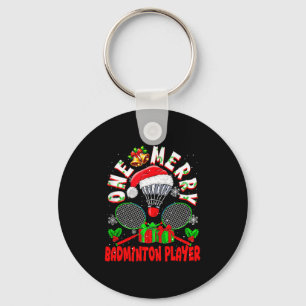 Chaveiro Um Alegre Jogador de Badminton Natal Time Correspo