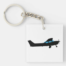 Chaveiro Um Cessna na silhueta