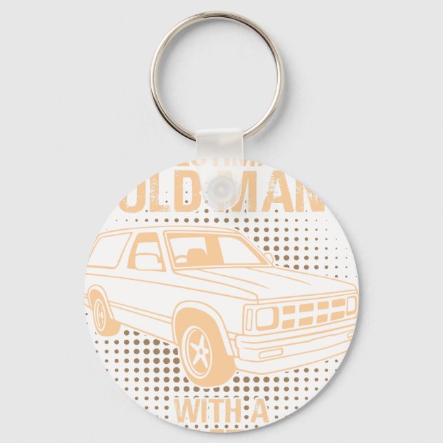 Chaveiro Um Chevrolet Blazer antigo de 1989 (Frente)