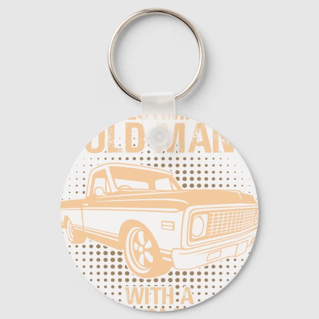 Chaveiro Um Chevrolet C10 Antigo 1971 a 1972 (Frente)
