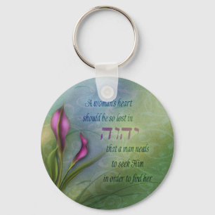 Chaveiro Um Coração de Mulheres - Calla Lily