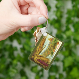 Chaveiro Um Dia de Ação de Graças de Coração; Corno Índio e