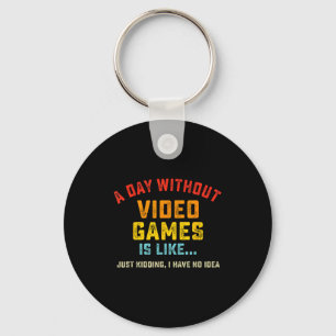 Chaveiro Um Dia Sem Video Games É Como, Gif de Jogador Engr