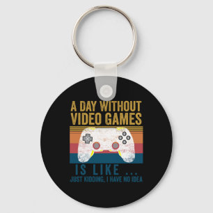 Chaveiro Um dia sem Videos games Jogos Engraçados