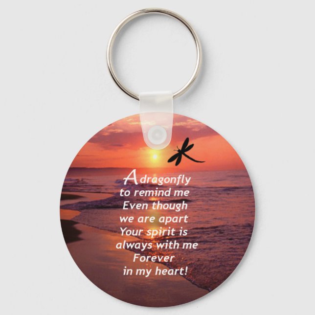 Chaveiro Um Dragonfly para me lembrar (Frente)