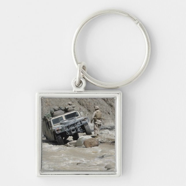 Chaveiro Um fuzileiro norte-americano guiando o motorista d (Frente)