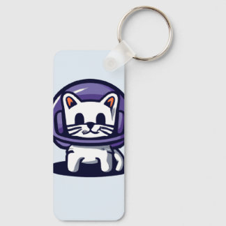 Chaveiro Um Gato Cortês Astronauta
