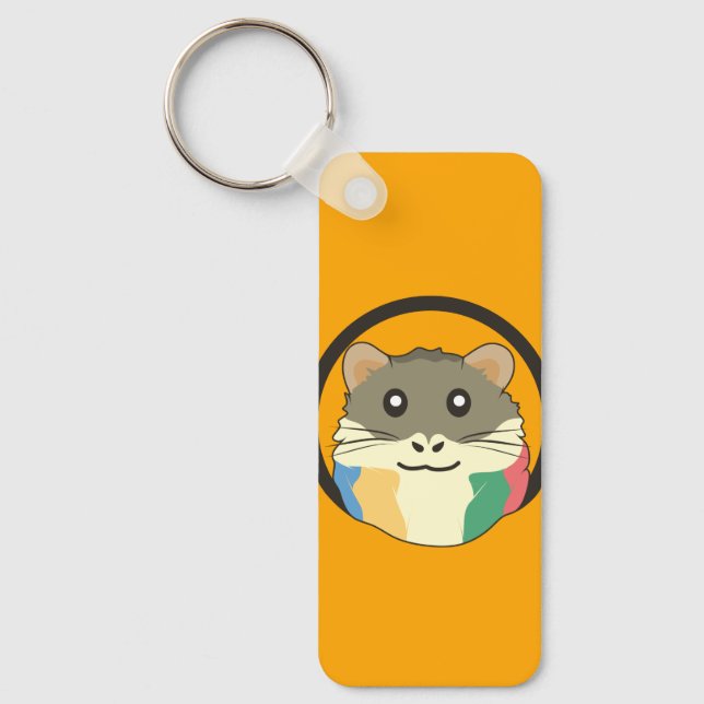 Chaveiro Um hamster divertido (Frente)