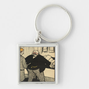 Chaveiro Um homem de negócio e seu cliente