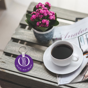 Chaveiro Um homem, nenhum homem, o encorajamento canta roxo