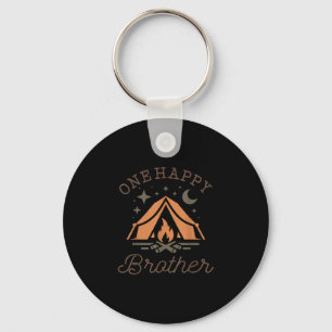 Chaveiro Um irmão feliz acampando no 1º aniversário
