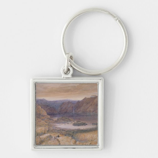 Chaveiro Um lago mountain, Noruega, c.1827 (Frente)