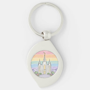 Chaveiro Um Lugar Celestial de Paz Bela Templo Mórmon U