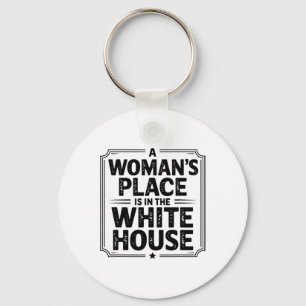 Chaveiro Um lugar de mulher é na Casa Branca, mulheres