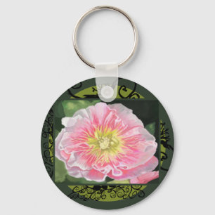 Chaveiro Um Malva Rosa Suave e Creme_0165