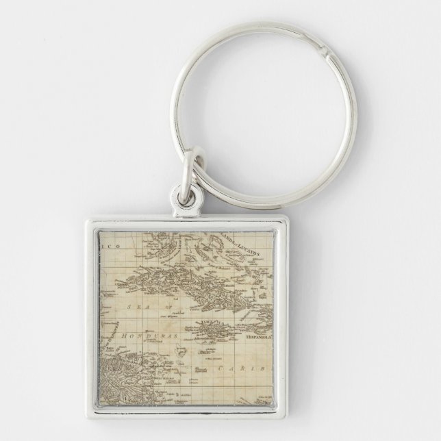 Chaveiro Um mapa de índice (Frente)