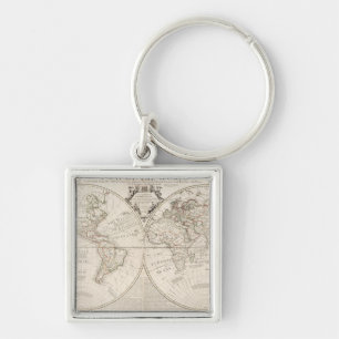 Chaveiro Um mapa do mundo