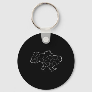 Chaveiro Um Mapa Ucraniano País Ucrânia