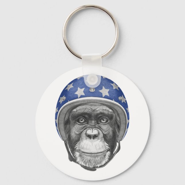 Chaveiro Um motociclista Chimpanzé (Frente)