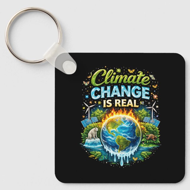 Chaveiro Um Mundo em Aquecimento (Frente)