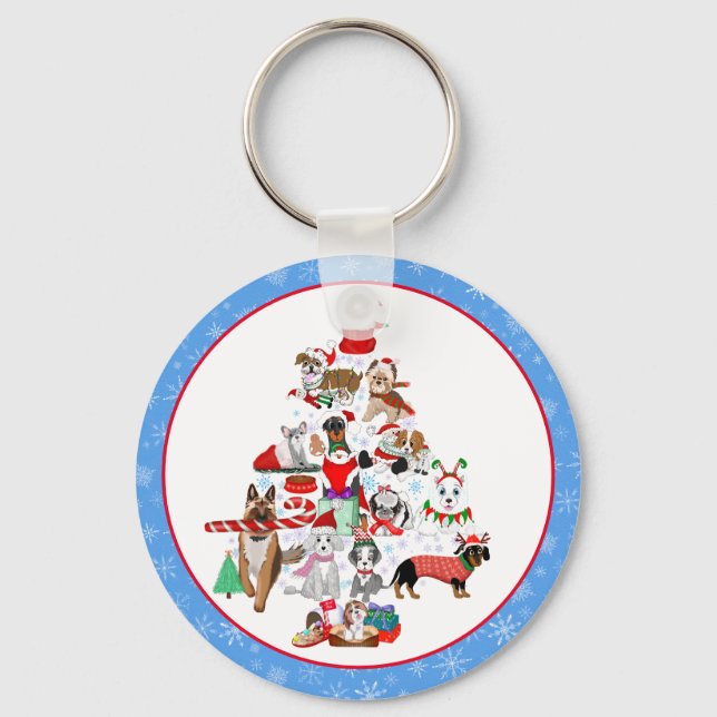 Chaveiro Um Natal Canino Muito Alegre  (Frente)