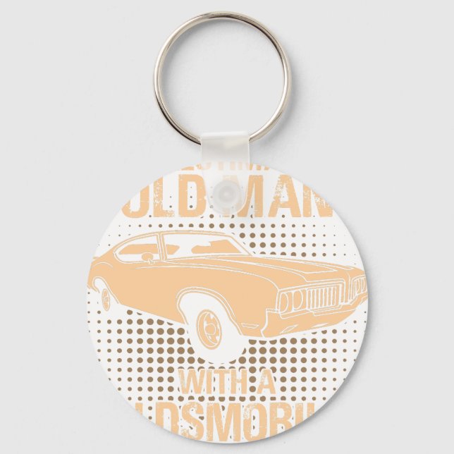 Chaveiro Um Oldsmobile Cutlass 1970 antigo (Frente)