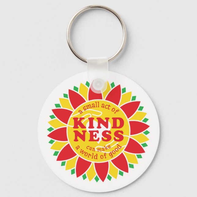 Chaveiro Um pequeno ato de bondade pode fazer um mundo do b (Frente)