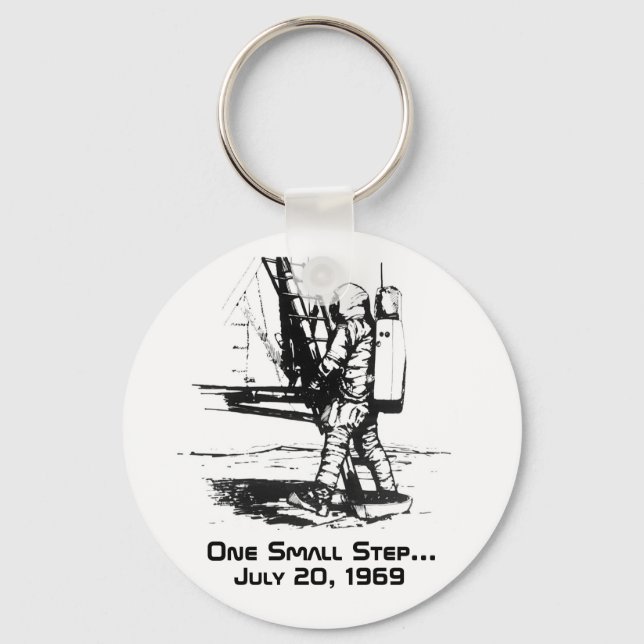 Chaveiro Um pequeno passo Apollo 11 Landing (Frente)