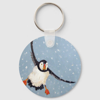 chaveiro "Um Puffin Repleto"