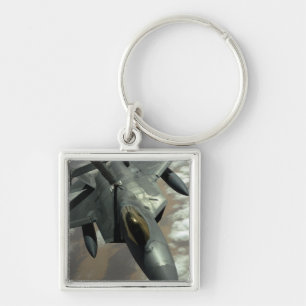 Chaveiro Um Raptor F-22 da Força Aérea dos EUA é reabasteci