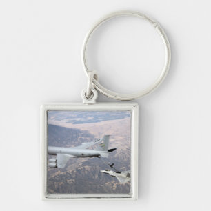 Chaveiro Um raptor F-22 recebe o combustível de um KC-135