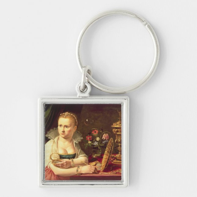 Chaveiro Um retrato dos vanitas de uma senhora acreditada (Frente)