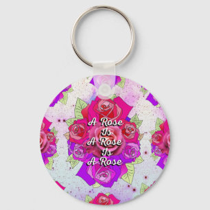 Chaveiro Um Rosa é um Rosa é um Rosa