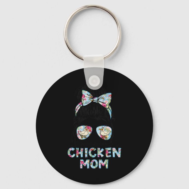 Chaveiro Um Tanto Ocupada Sendo Uma Mãe de Frango Nova Mãe  (Frente)