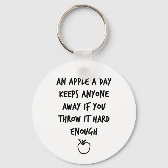 Chaveiro Uma Apple A Day (Frente)