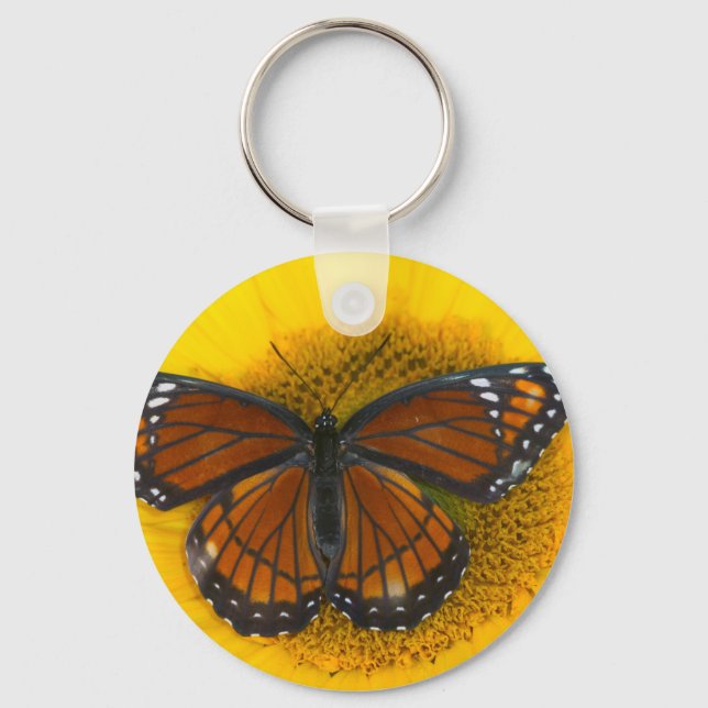 Chaveiro Uma Borboleta Vice-Rei | Limenitis Archippus (Frente)